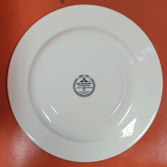 Classic Dudson White Porcelain Dinner Side Plates - Set of 4 - Picture 11 of 11